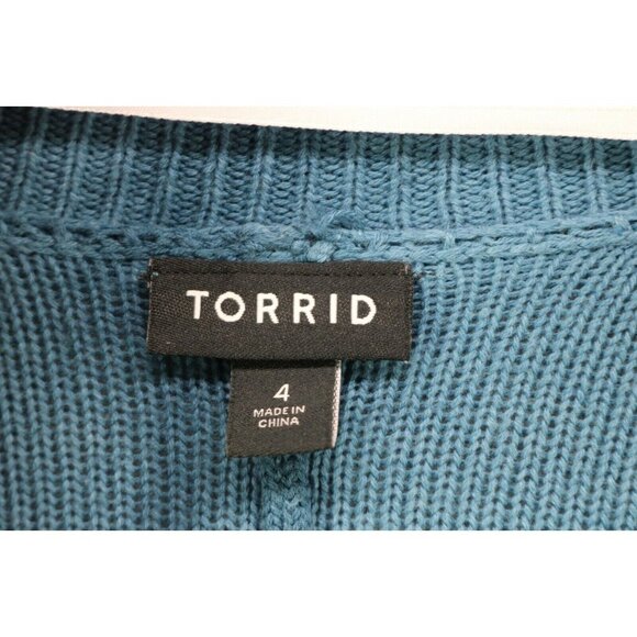 Torrid Tie-Dye Open Front 3/4 Dolman Sleeves Sweater-Size 4X-Very Soft - Picture 5 of 10